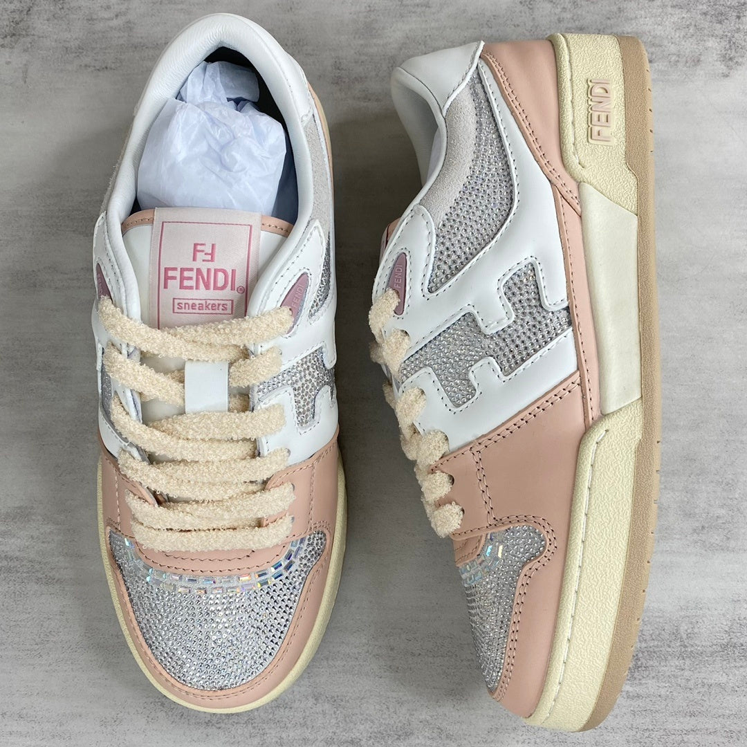 Fendi Match "White-Pink" Crystals