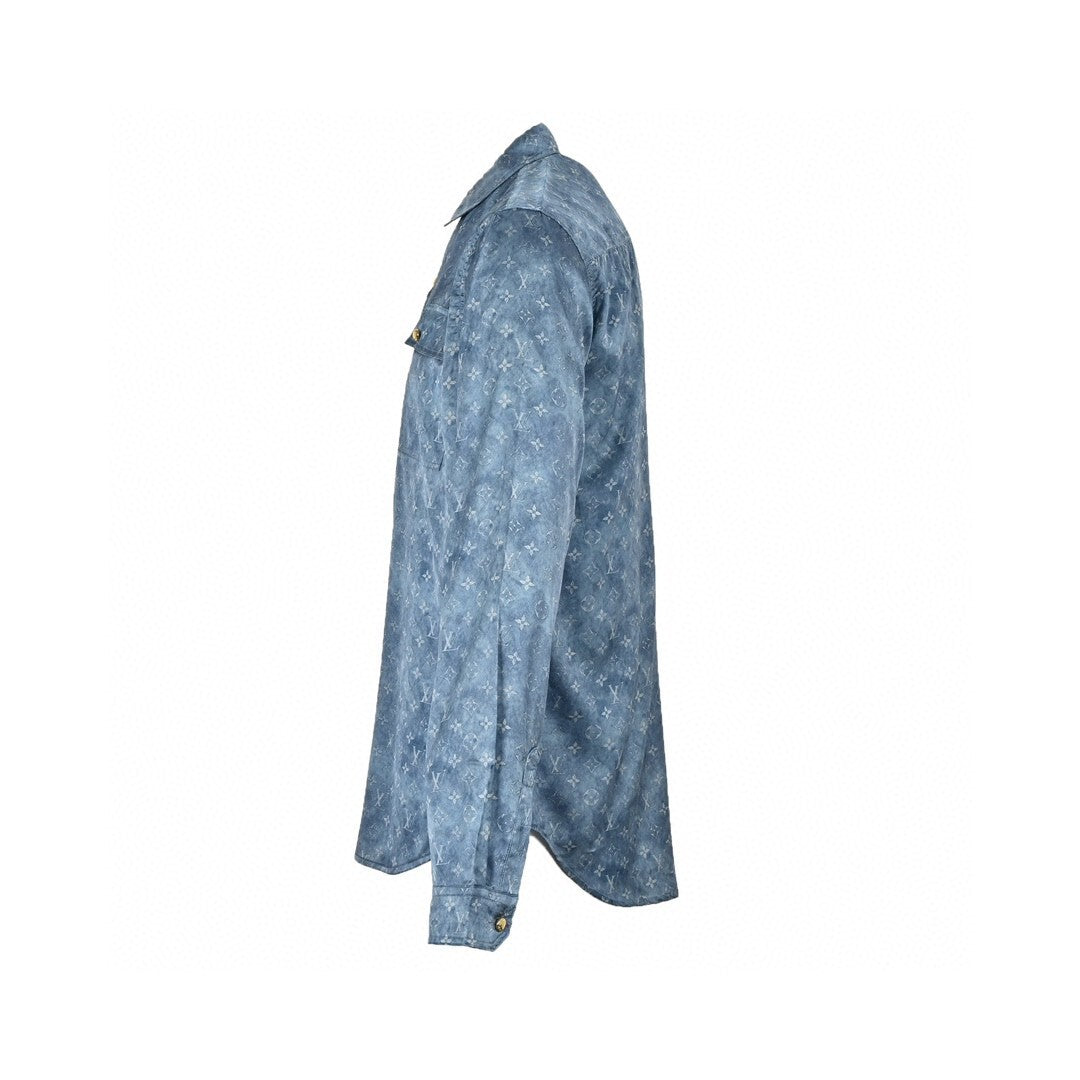 Louis Vuitton Monogram Shirt "Blue"