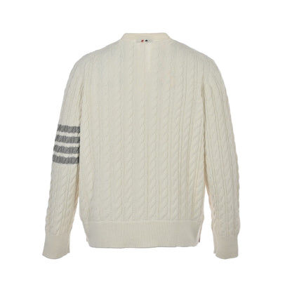Thom Browne 4-Bar Cardigan "White"
