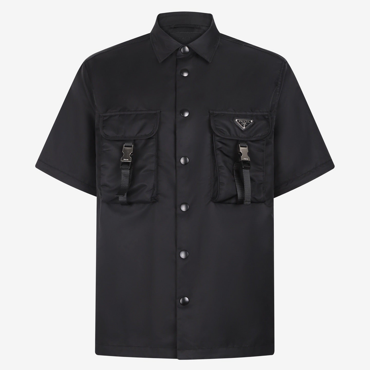 Prada Re-Nylon Triangle Shirt "Black"