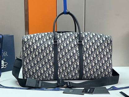 Dior Lingot 50 Oblique Jacquard Duffel Bag