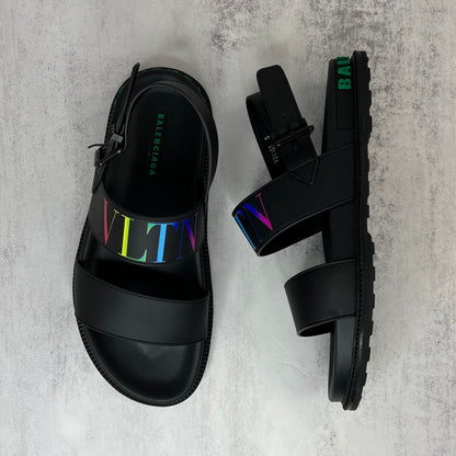 Valentino Garavani Sandals "Black-Multicolour"