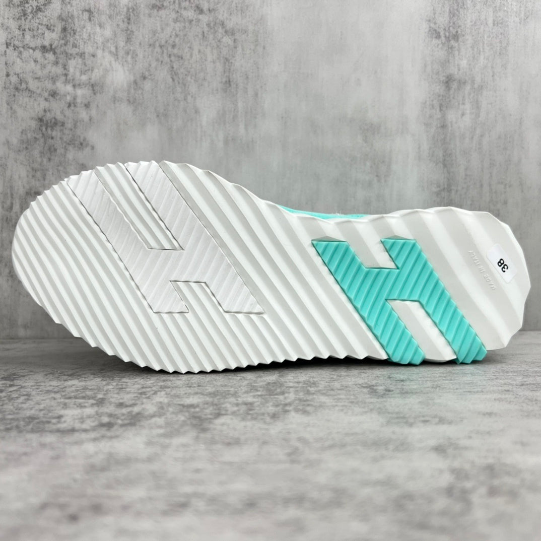 Hermes Bouncing Sneakers "Turquoise-Grey"