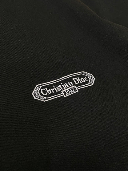 Dior CD Box T-Shirt "Black Cotton Jersey"