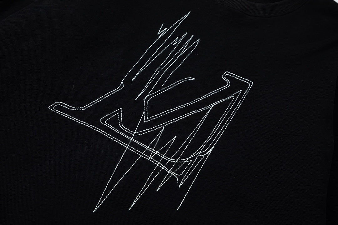 Louis Vuitton Frequency Stitch Sweatshirt "Black"