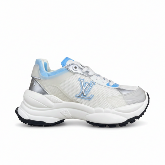 Louis Vuitton Run 55 "White-Silver-Blue"