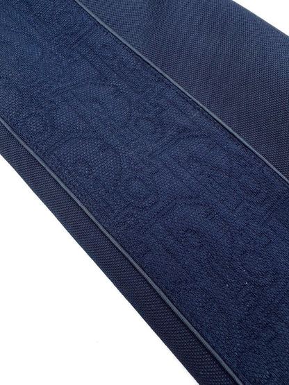 Dior Oblique Track Jacket "Navy Blue Cotton-Blend Jersey"
