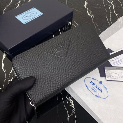 Prada Long Saffiano Leather Wallet
