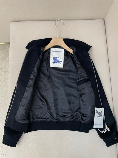 Burberry Cashmere Harrington Jacket "Black"
