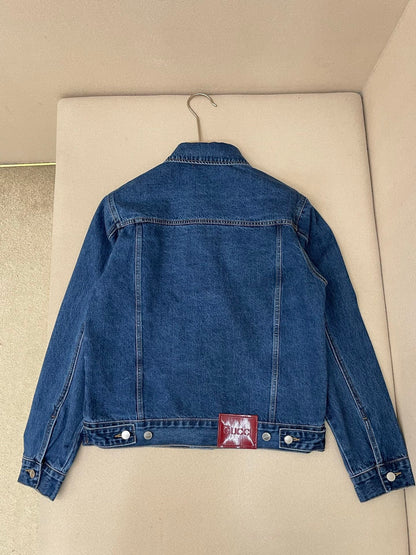 Gucci Cotton Denim Jacket with Horsebit