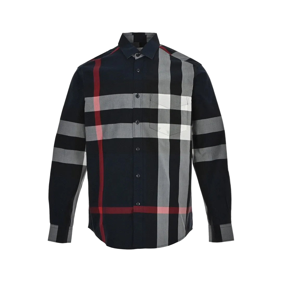 Burberry Check Stretch Poplin Shirt "Multicolour"