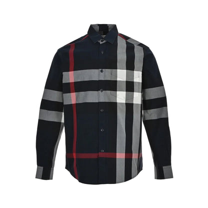 Burberry Check Stretch Poplin Shirt "Multicolour"