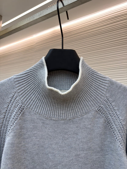 Moncler Alpaca & Wool Blend Turtleneck Sweater "Grey"