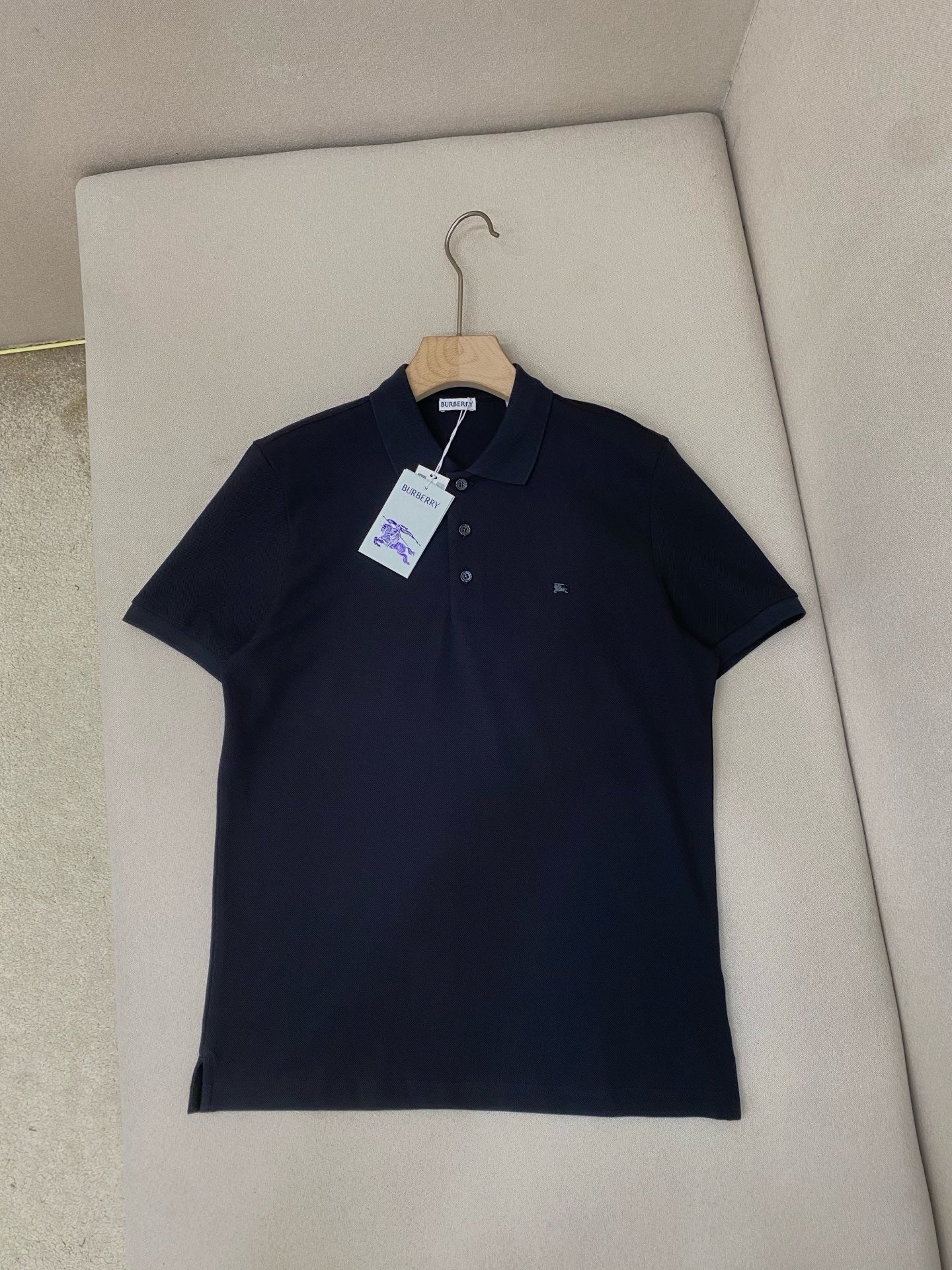 Burberry Metal EKD Cotton Polo T-Shirt "Black"