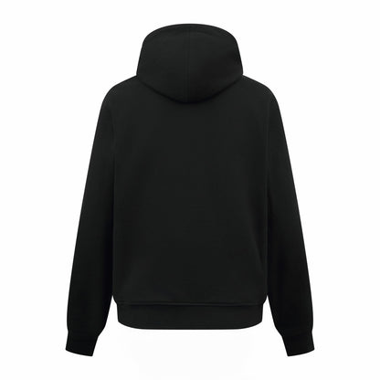 Ami Paris Zip-Up Hoodie "Black"