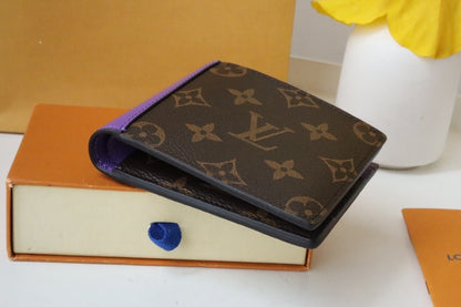 Louis Vuitton Multiple Wallet "Monogram Macassar Canvas"