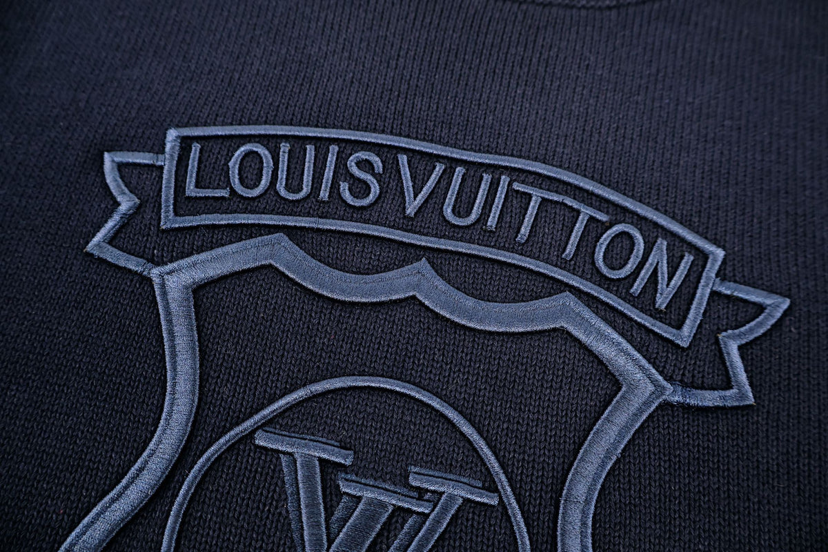 Louis Vuitton Signature Crest Pullover "Navy Blue"