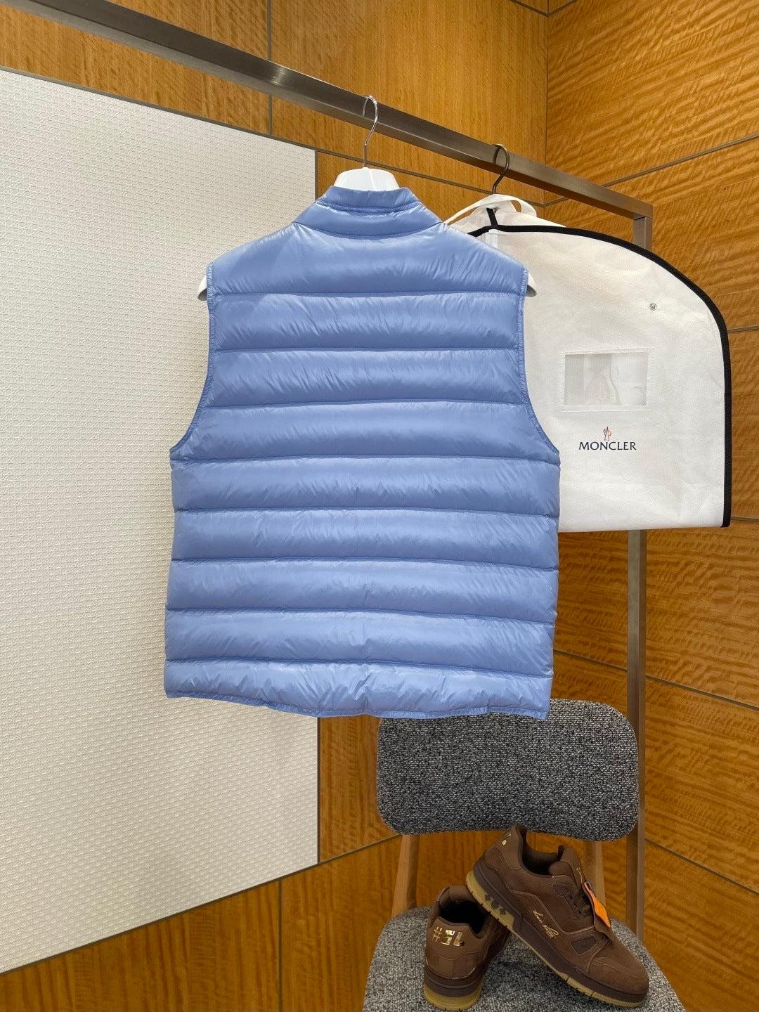Moncler Gui Down Vest "Baby Blue"