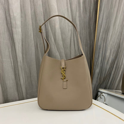Saint Laurent Le 5 À 7 Supple Small in Grained Leather