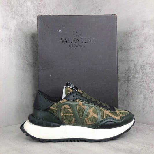 Valentino Garavani Netrunner "Green-Black-Beige Monogram"