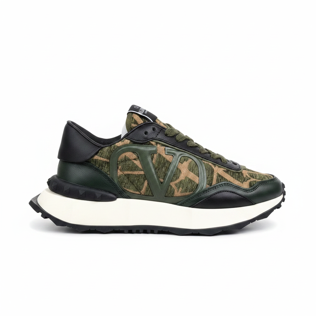 Valentino Garavani Netrunner "Green-Black-Beige Monogram"