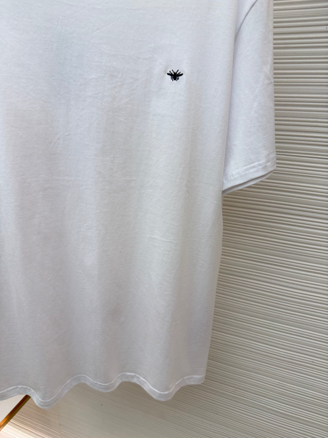 Dior Bee Embroidered T-shirt "White Cotton Jersey"