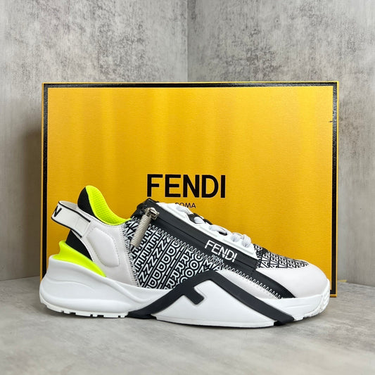 Fendi Flow "White-Black-Fluo Yellow"