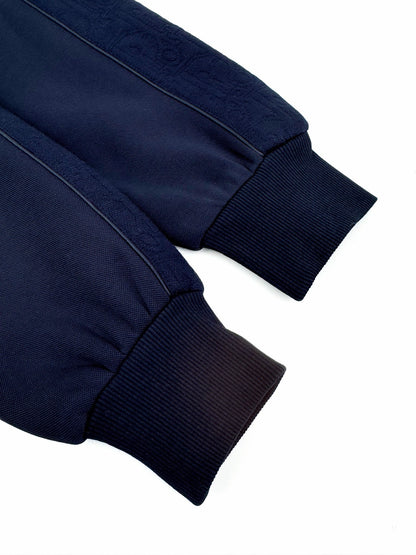 Dior Oblique Track Jacket "Navy Blue Cotton-Blend Jersey"