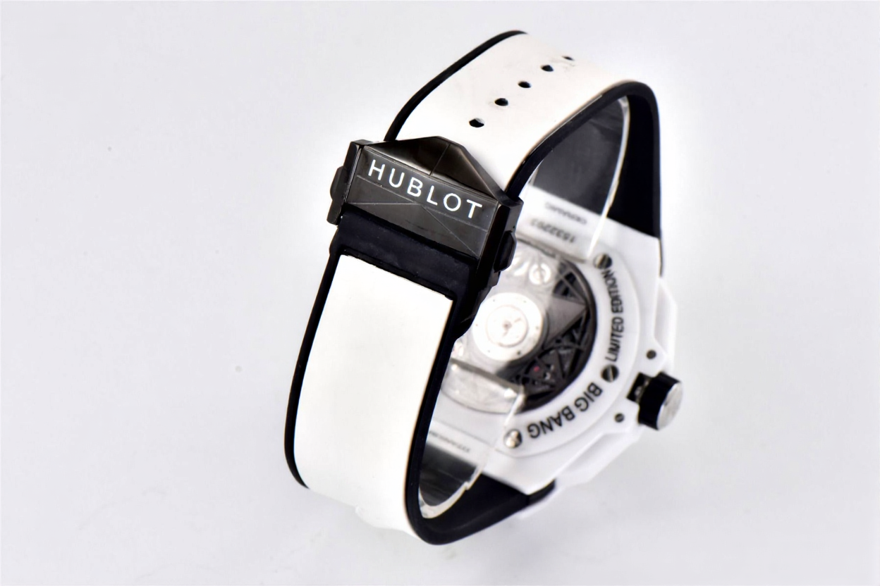 Hublot Big Bang Sang Bleu ll 45mm White Ceramic White Rubber Strap
