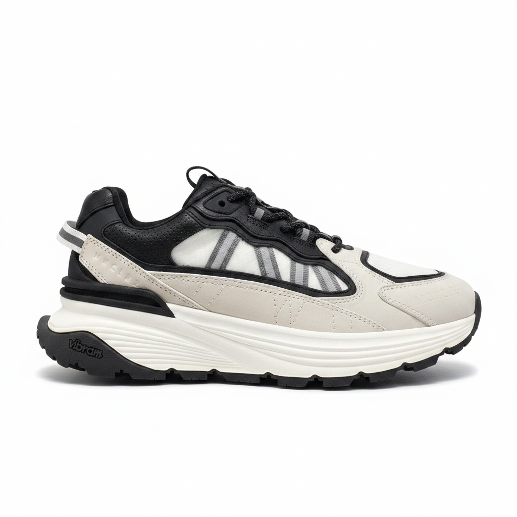 Moncler Lite Runners "Beige-Black"