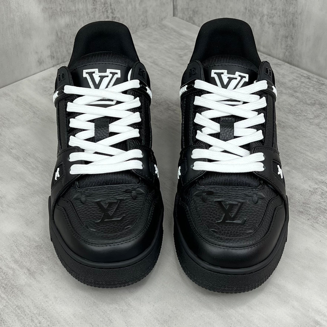 Louis Vuitton Trainers "Black Embossed Monogram"