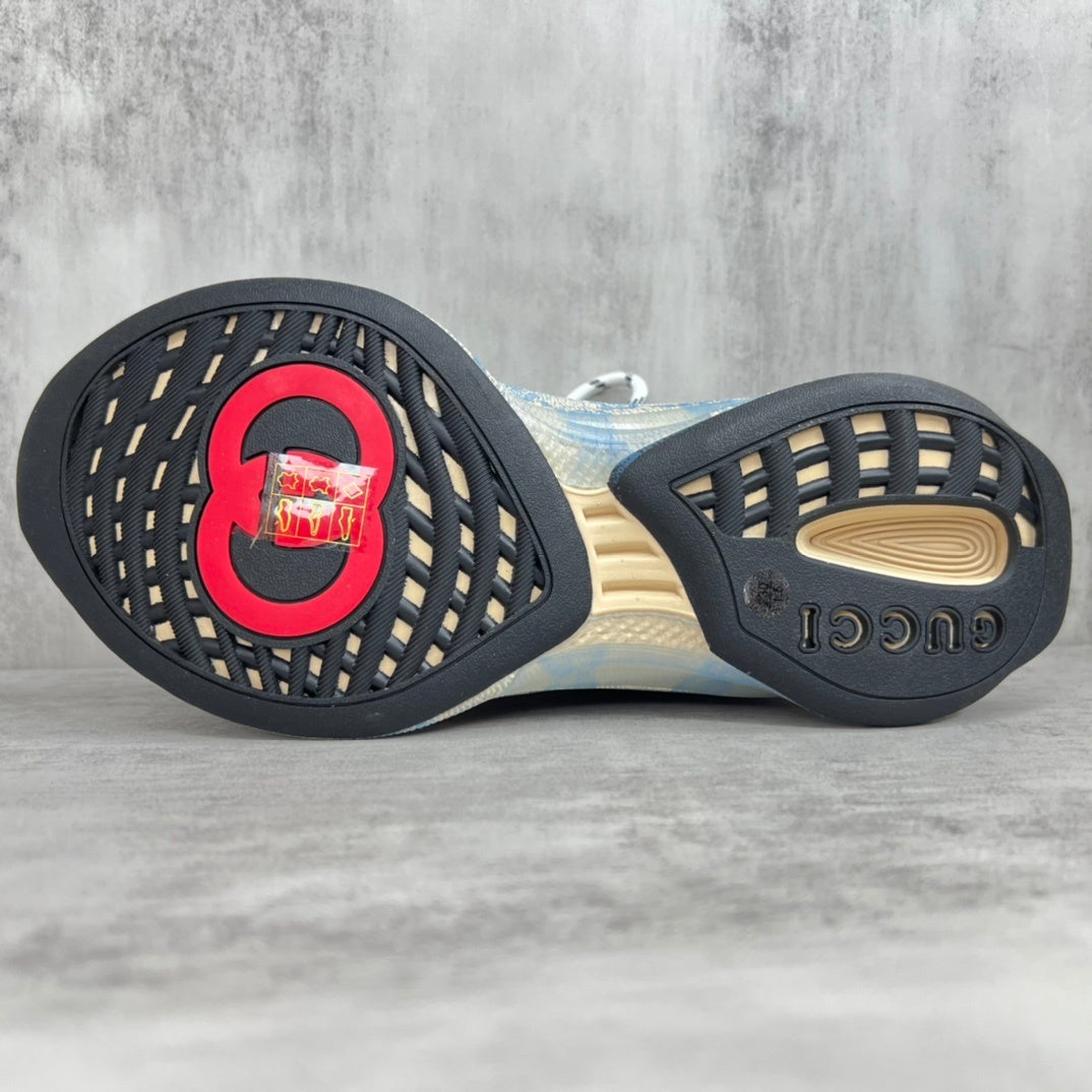 Gucci Run "Beige-Blue Monogram"