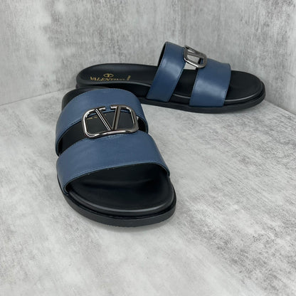 Valentino Garavani Slides "Blue-Black"