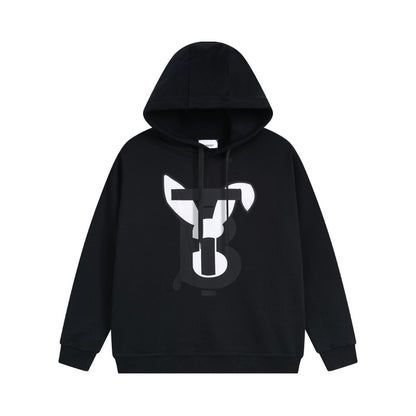 Burberry Rabbit Logo Print Hoodie "Black"