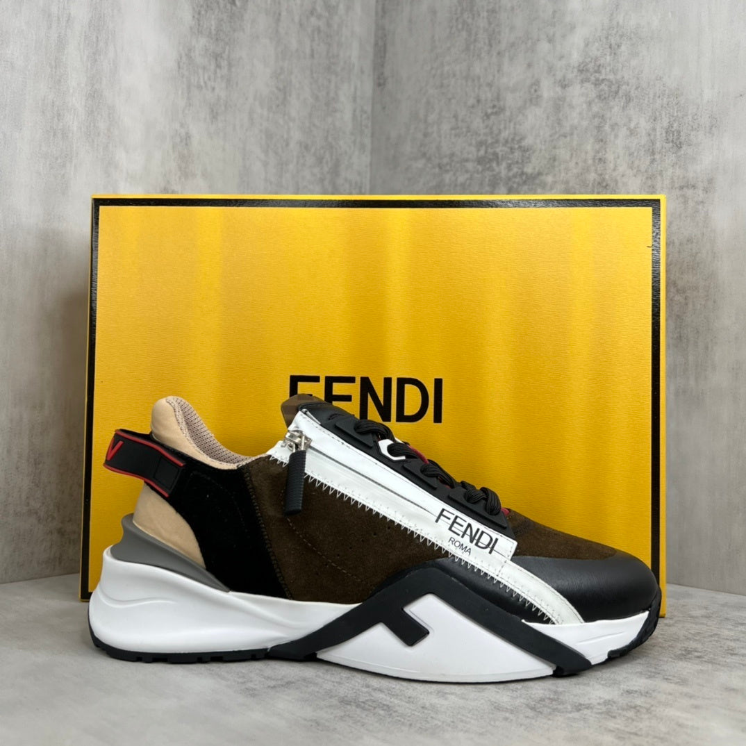 Fendi Flow "Black-White-Brown"