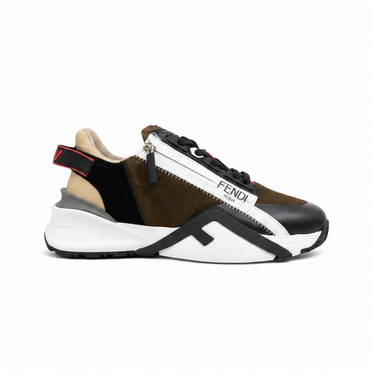 Fendi Flow "Black-White-Brown"