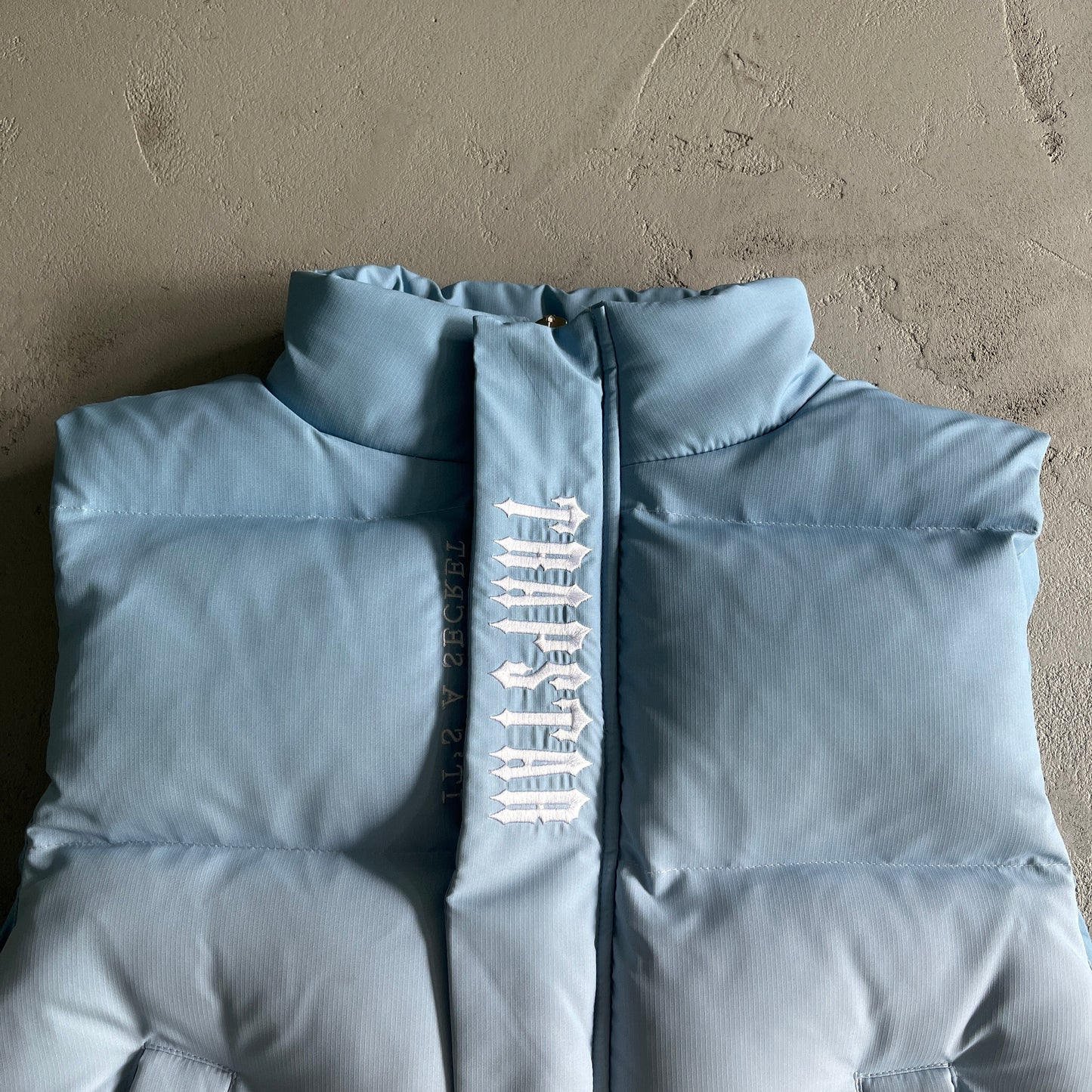 Trapstar Decoded Down Vest "Ice Blue Gradient"