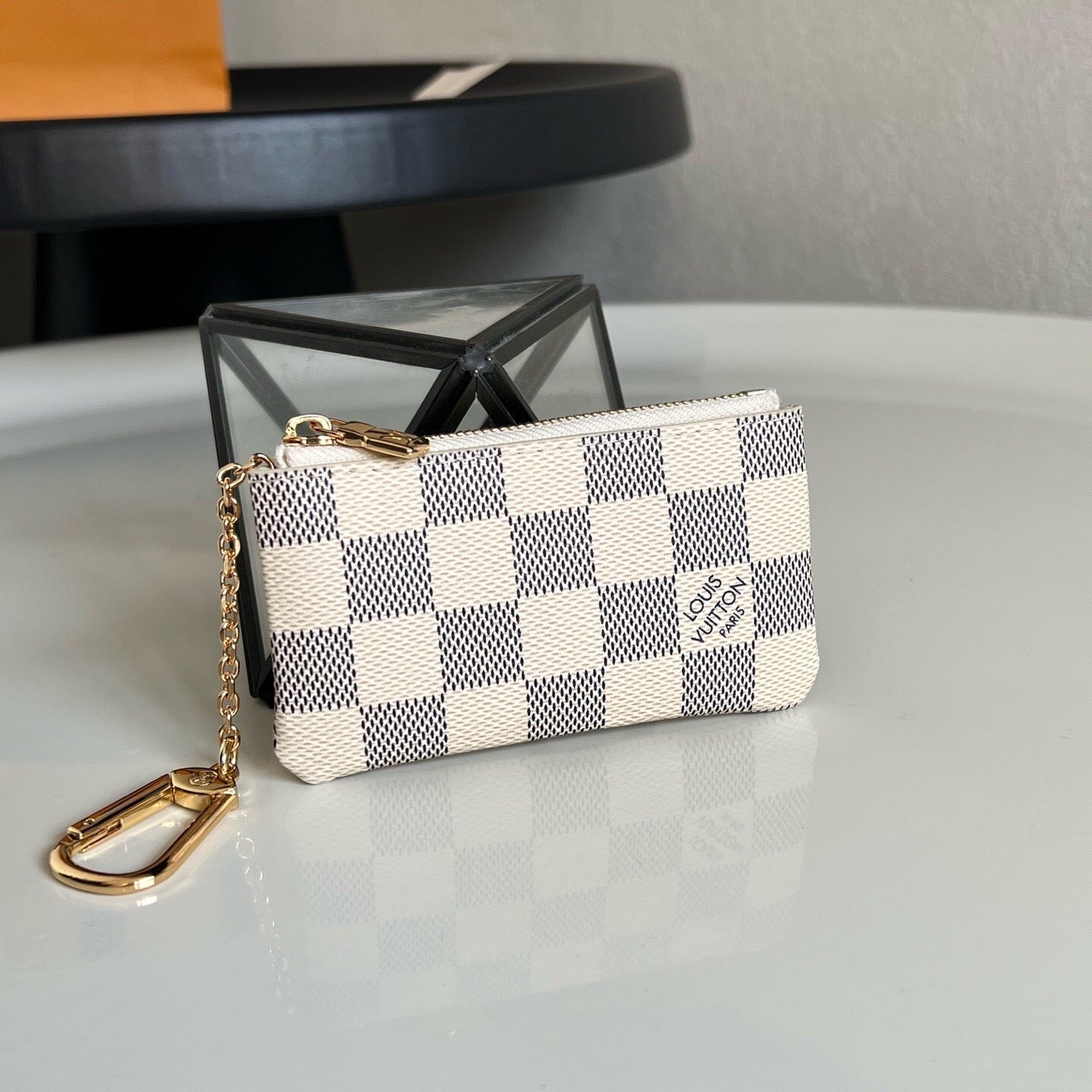 Louis Vuitton Key Pouch "Damier Azur"