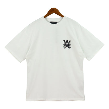 Amiri MA Core Logo Print "White-Black"