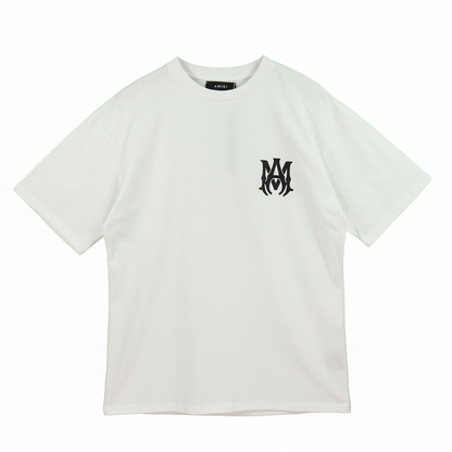 Amiri MA Core Logo Print "White-Black"