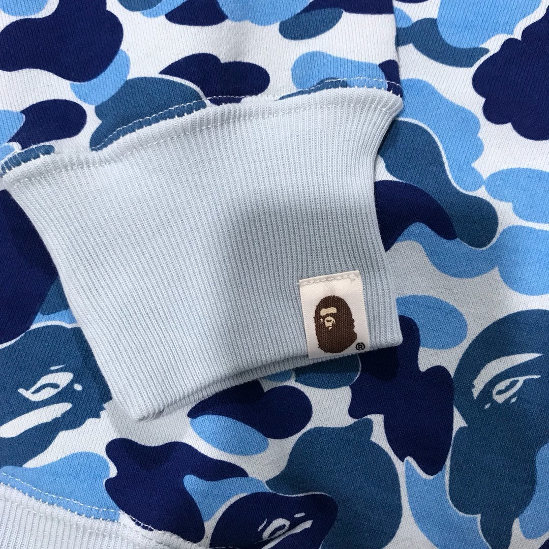 BAPE ABC Camo Shark Full Zip Hoodie "Blue"