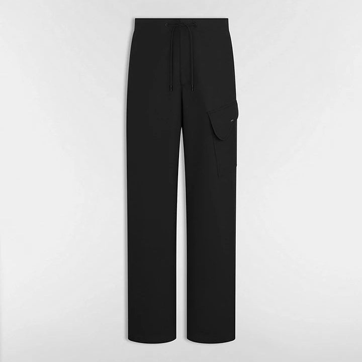 Dior Cargo Pants with Saddle Pocket "Black Blended Cotton Twill"