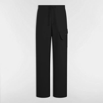 Dior Cargo Pants with Saddle Pocket "Black Blended Cotton Twill"