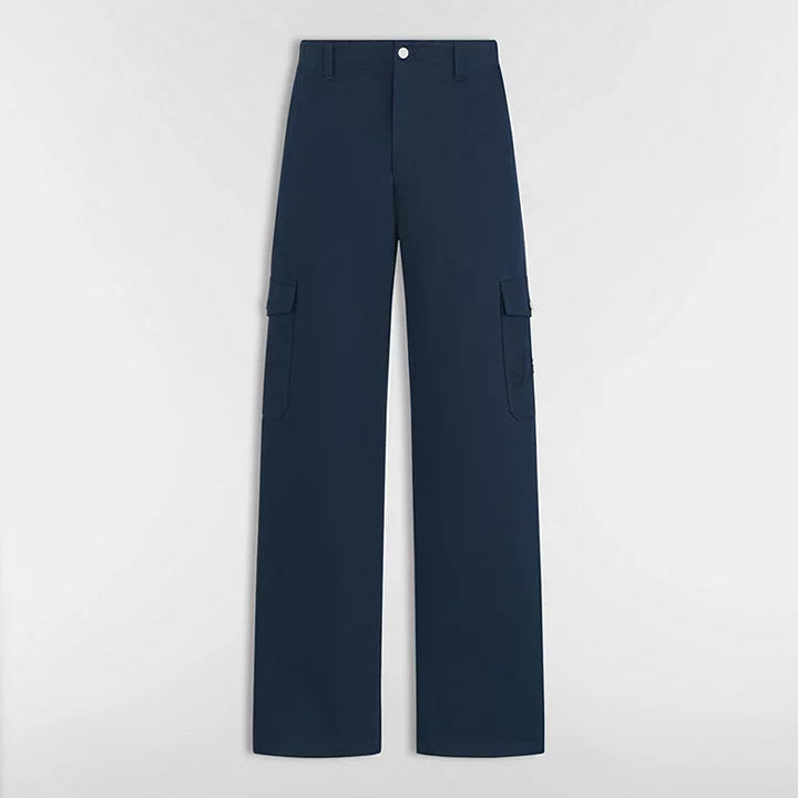 Dior Ribbon Cargo Pants "Blue Cotton Twill"