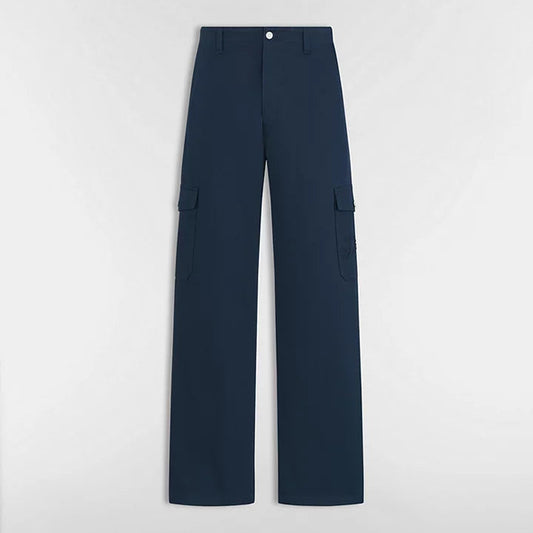 Dior Ribbon Cargo Pants "Blue Cotton Twill"