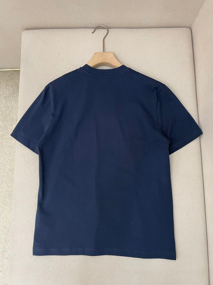 Gucci Cotton Jersey T-Shirt with Embroidery "Dark Blue"