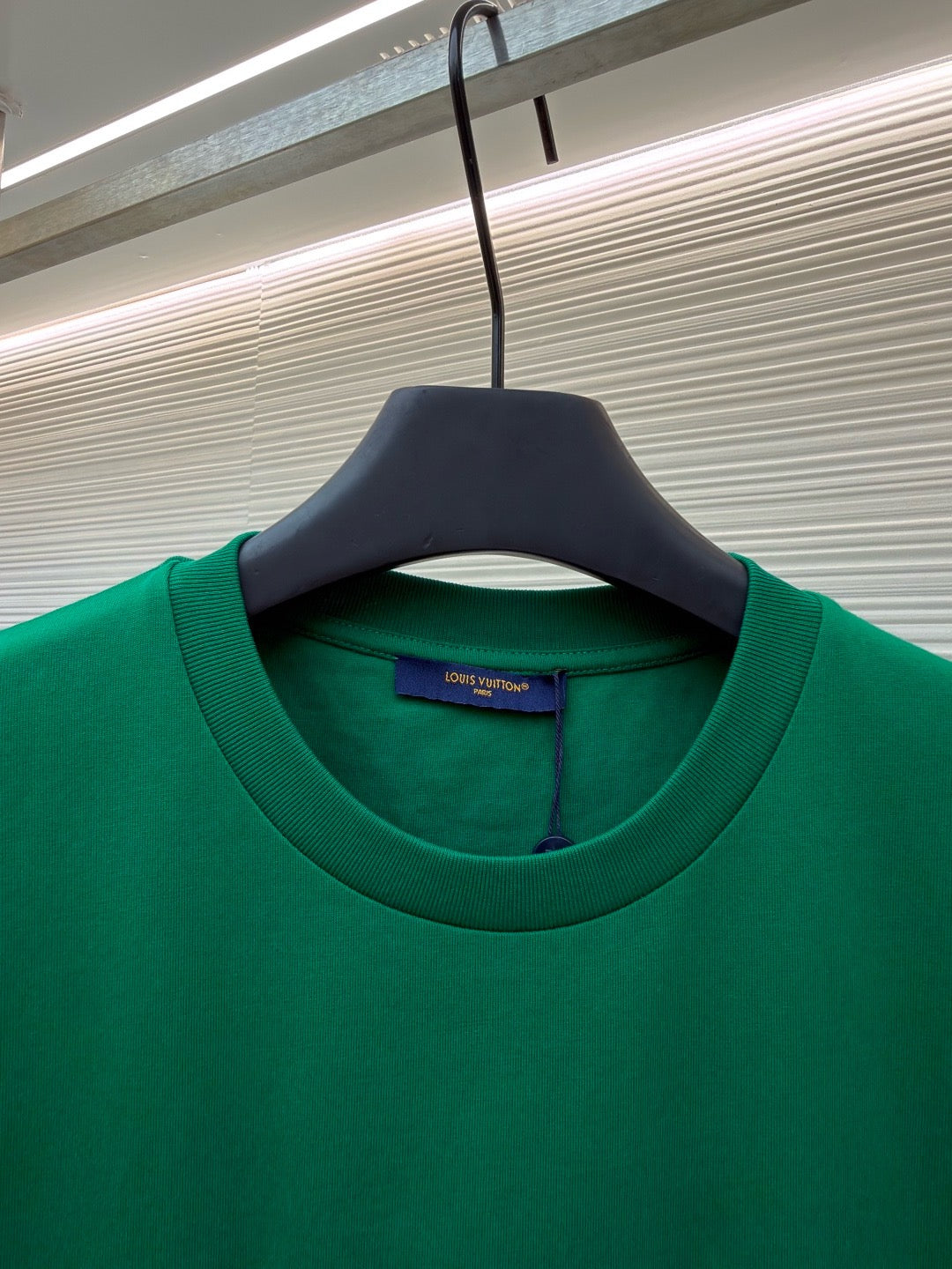 Louis Vuitton Embroidered Signature Short-Sleeved T-Shirt "Vibrant Green"
