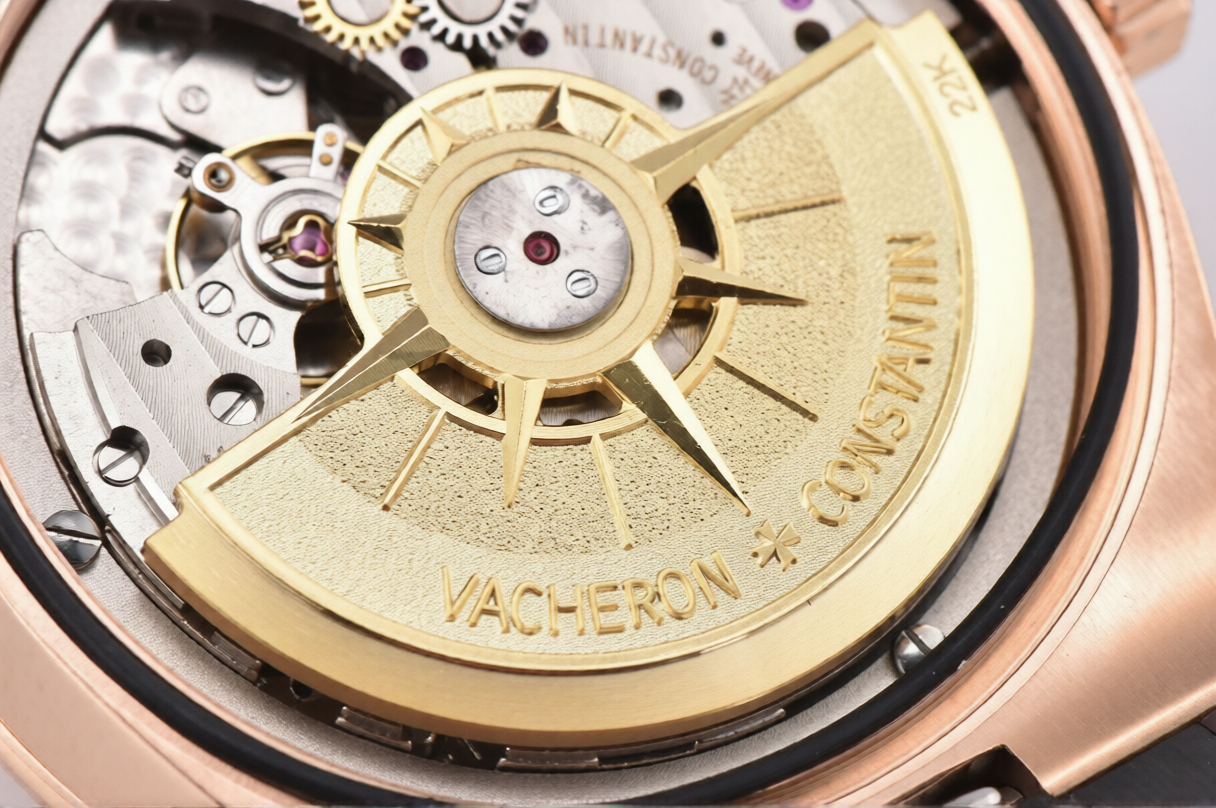 Vacheron Constantin Overseas 41mm Brown Rubber Strap Silver Dial