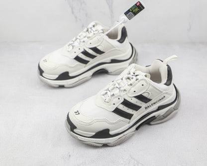 Balenciaga x Adidas Triple S "White-Black"