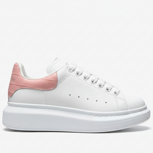 Alexander McQueen Oversized "White-Pink Crocodile"